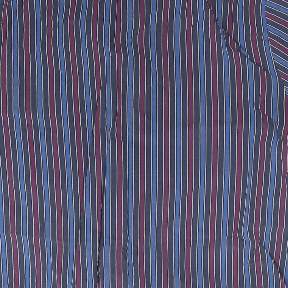 Marks and Spencer Mens Blue Striped   Pyjama Top Size M