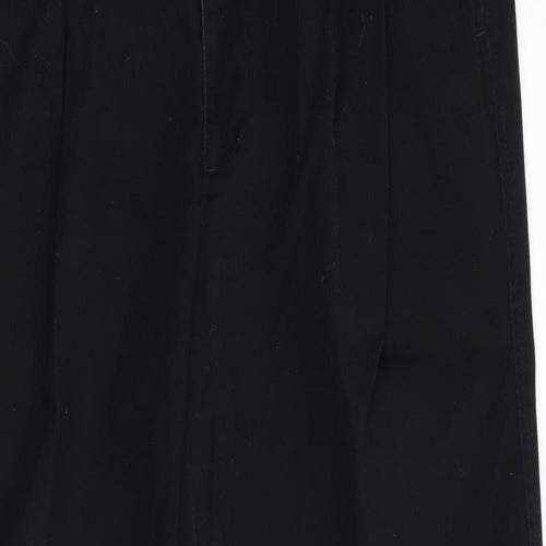 Haggar Mens Black   Chino Trousers Size 34 in L28 in