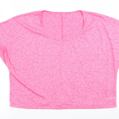 Matalan Womens Red   Basic T-Shirt Size M  - Batwing Sleeve