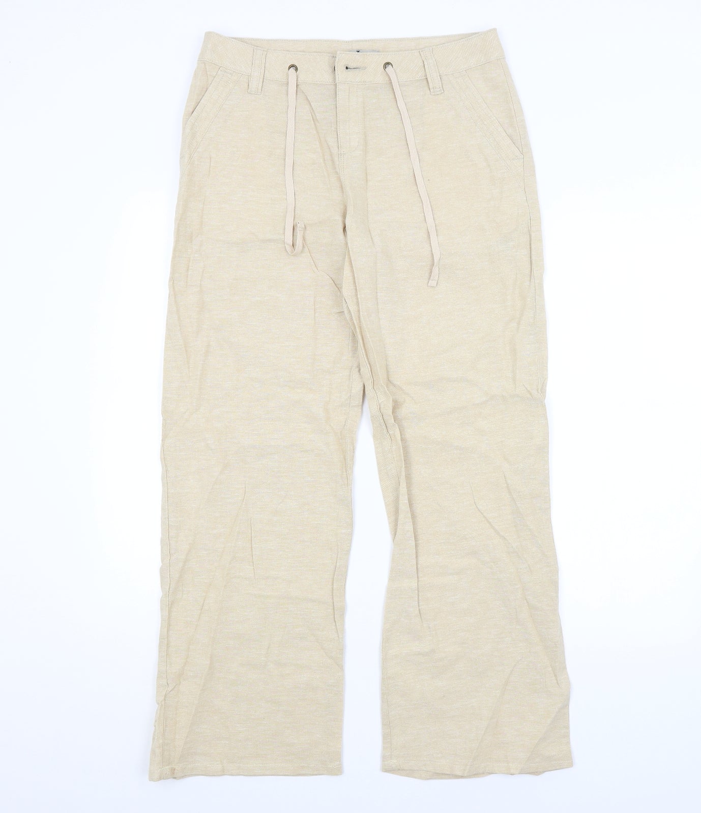 TU Womens Beige   Trousers  Size 10 L28 in