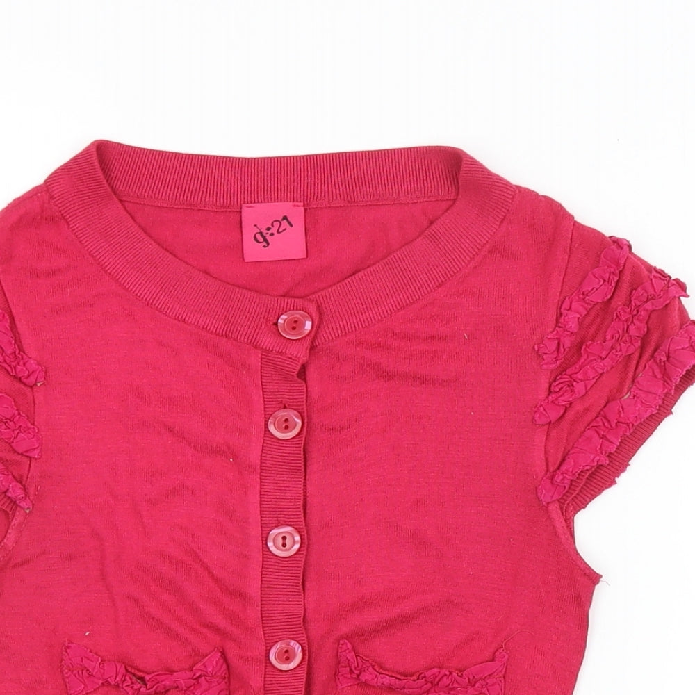 George Womens Pink   Cardigan Jumper Size 6