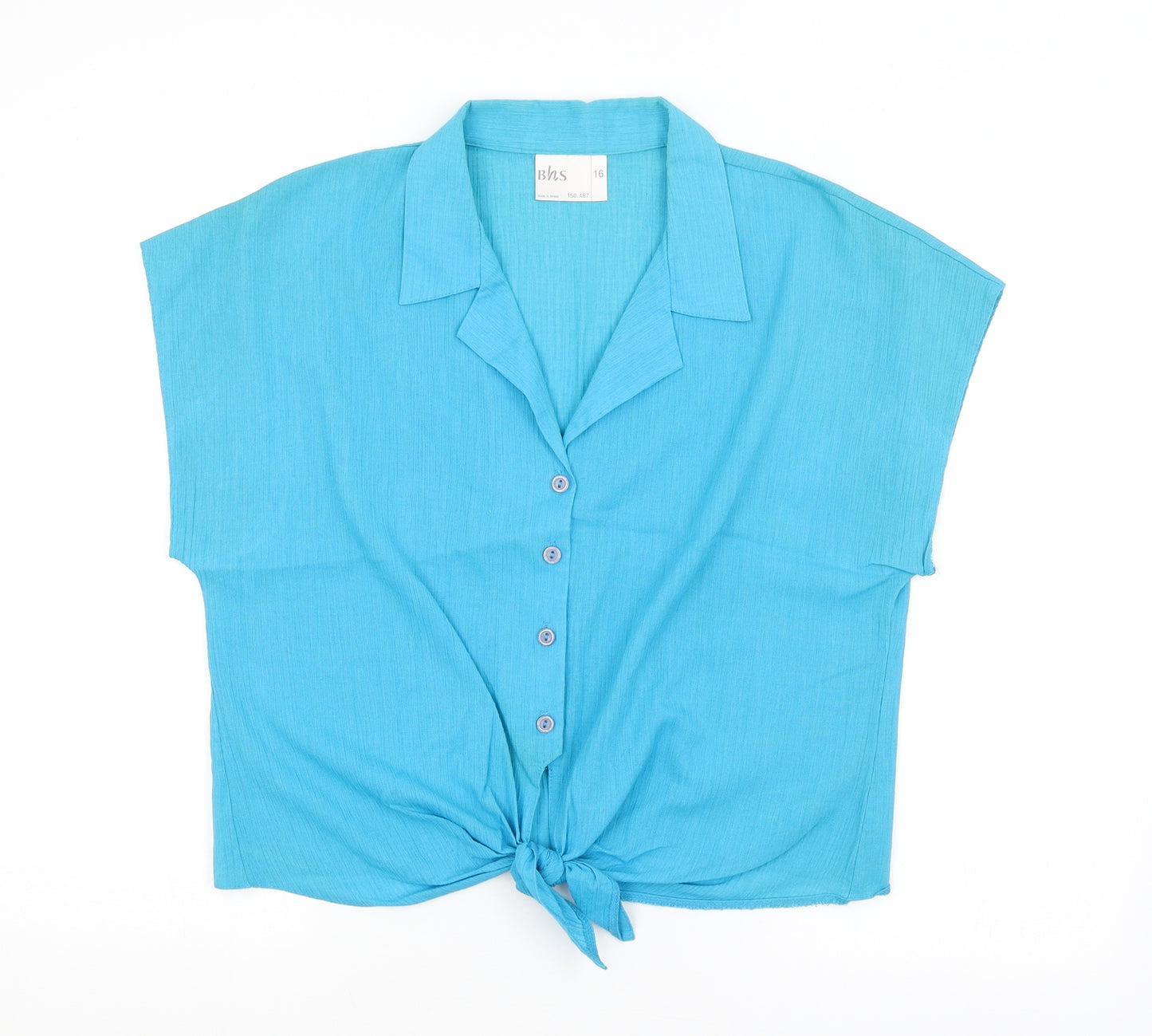 BHS Womens Blue   Basic Button-Up Size 16