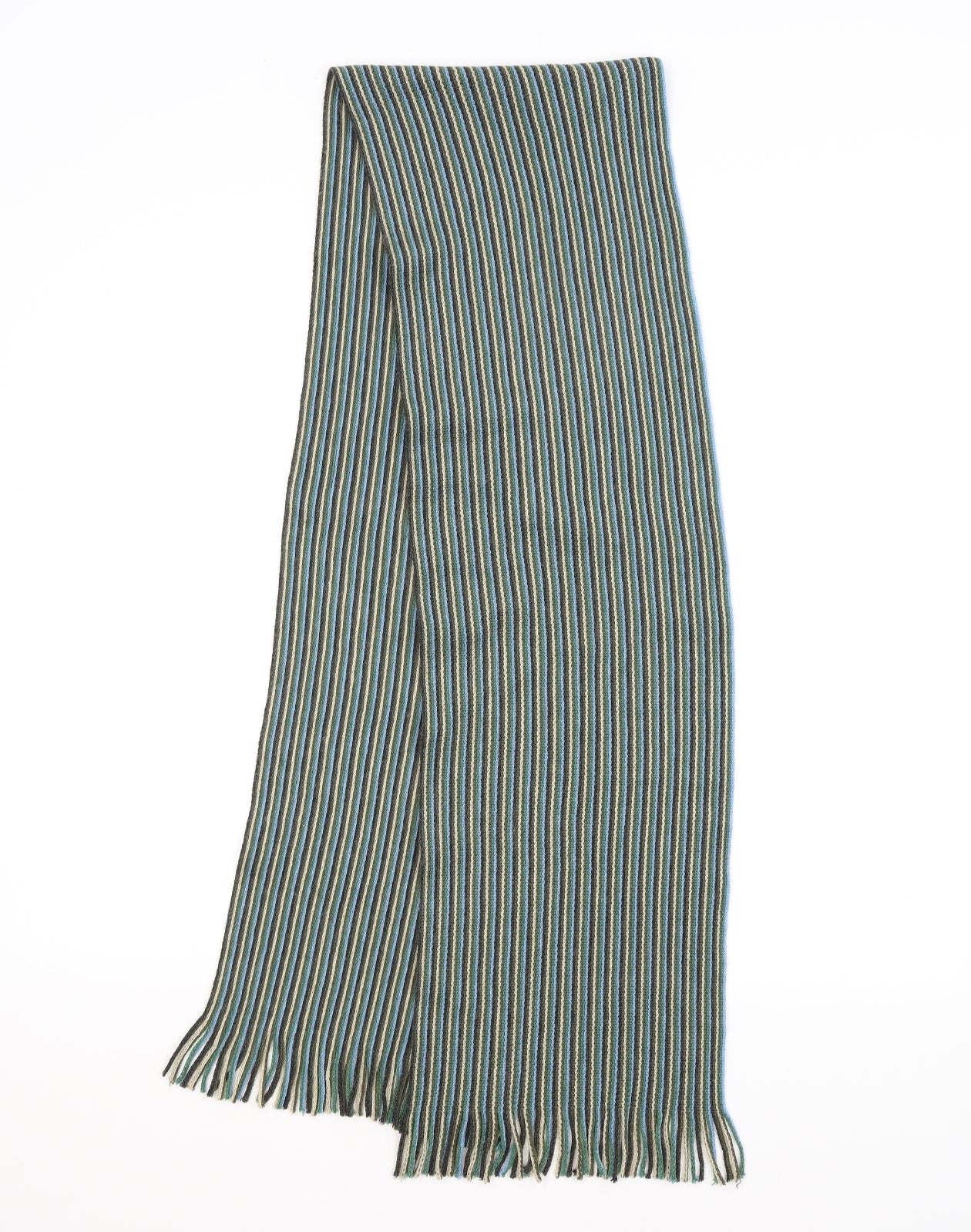 Preworn Unisex Multicoloured Striped  Scarf  Size Regular