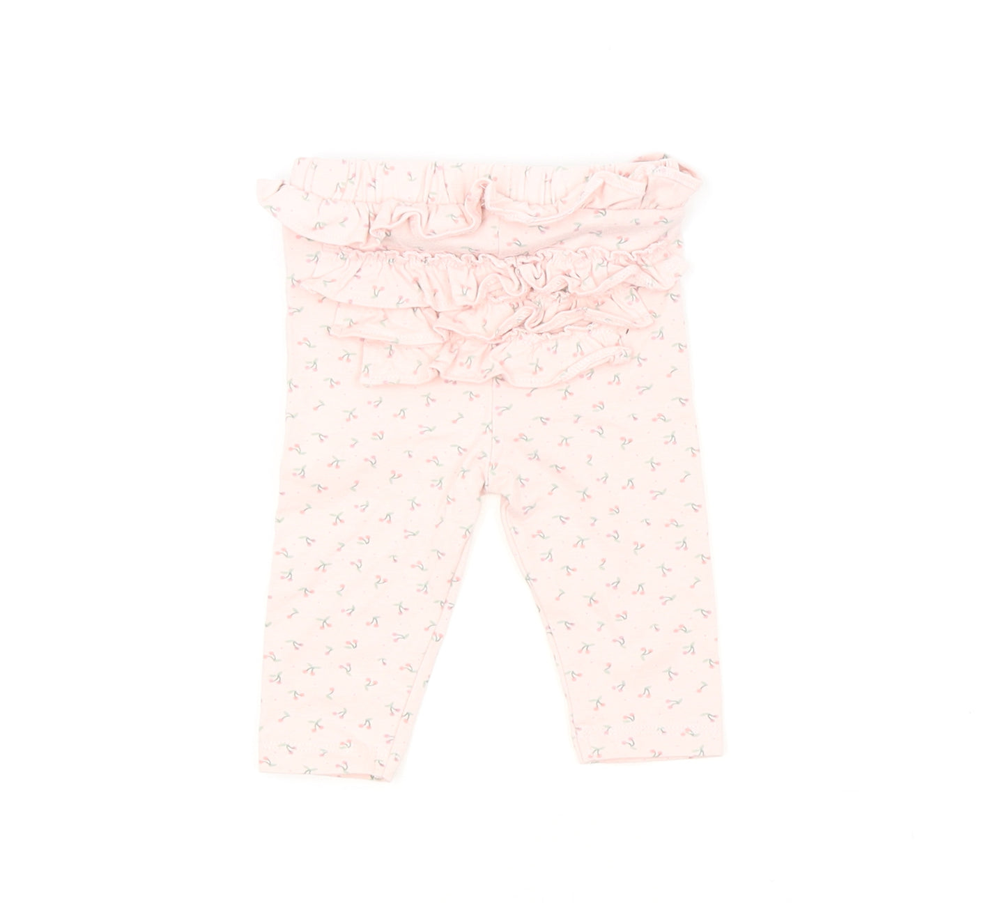 TU Baby Pink Spotted  Jogger Trousers Size 0-3 Months  - CHERRY PATTERN
