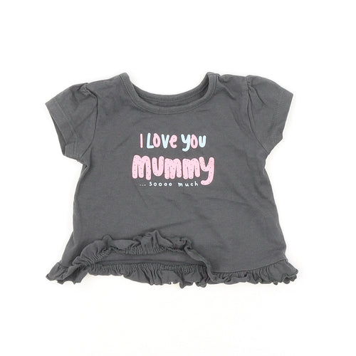 George Baby Grey   Basic Blouse Size 0-3 Months