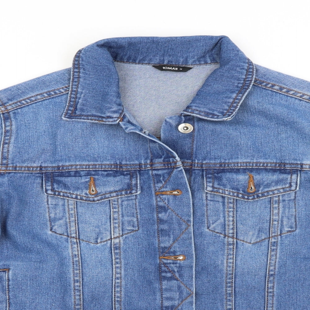 Roman Womens Blue   Jacket  Size 14