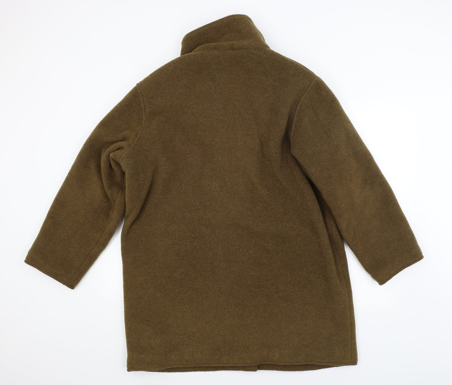 TRAVEL SMITH Womens Green   Overcoat Coat Size L