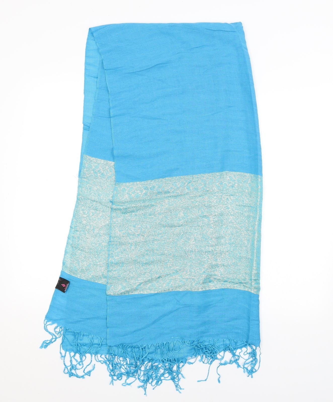 Preworn Womens Blue Paisley   Shawl/Wrap