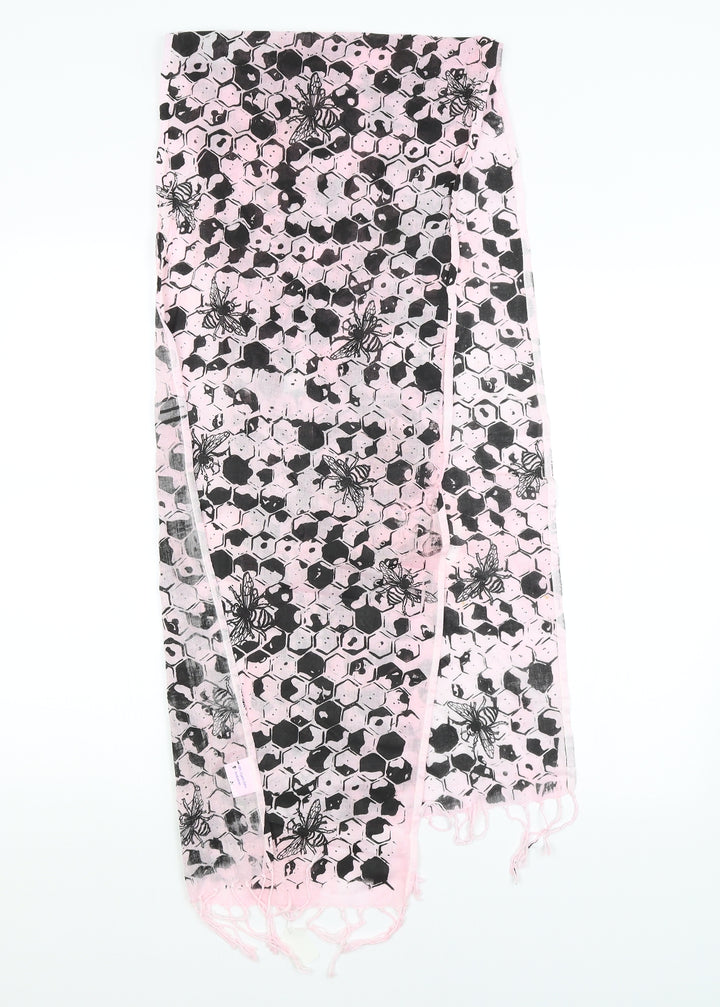 Preworn Womens Pink Argyle/Diamond   Shawl/Wrap