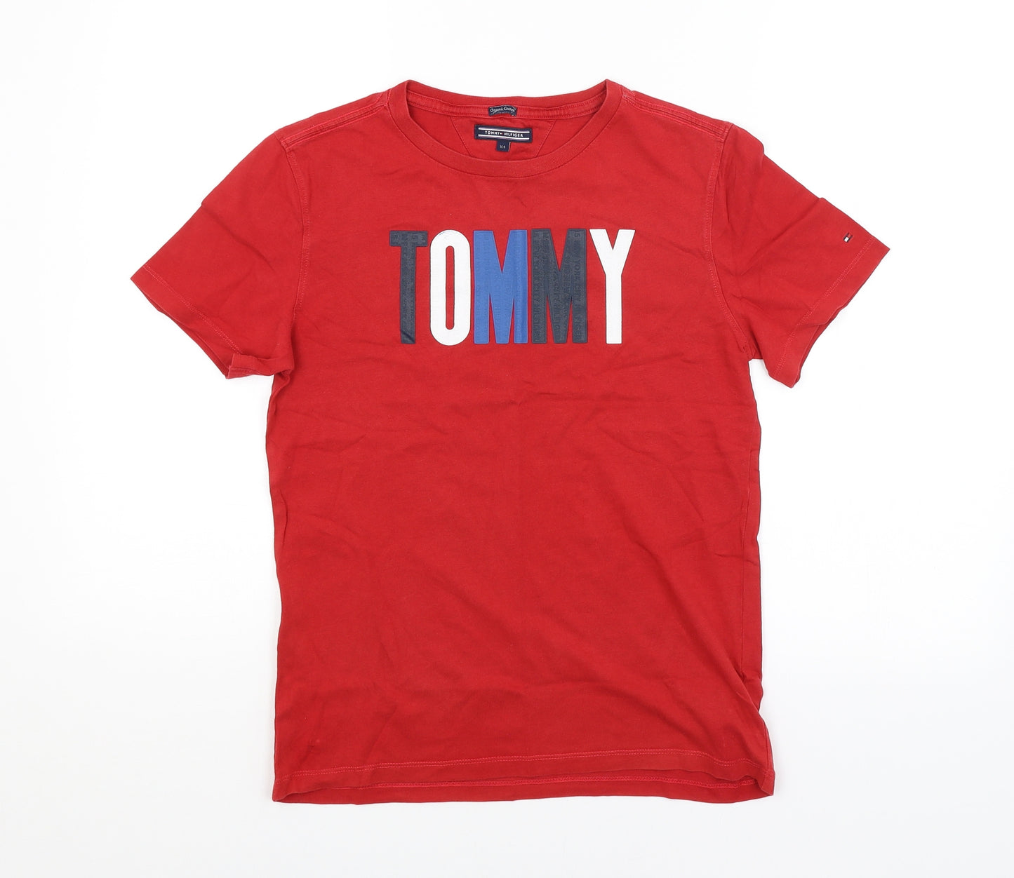 Tommy Hilfiger Boys Red   Basic T-Shirt Size 13-14 Years