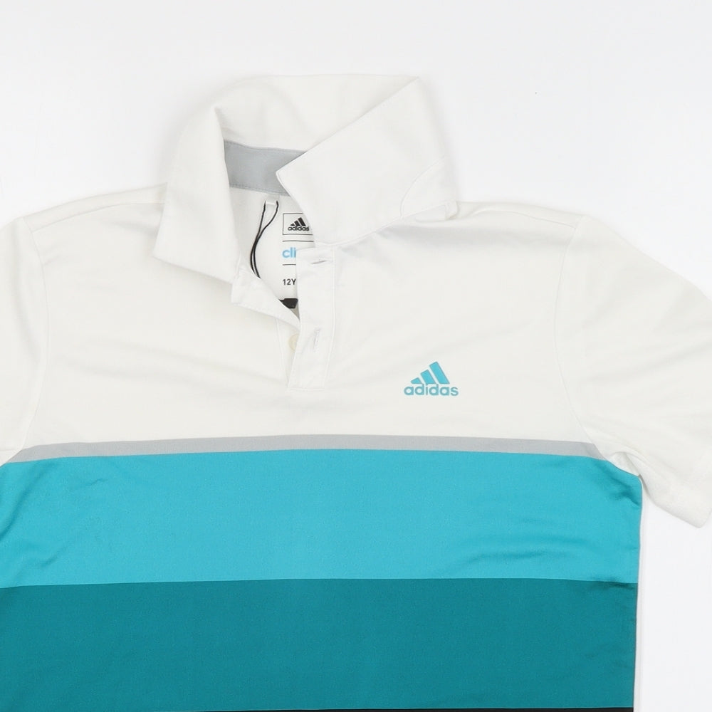adidas Boys Multicoloured   Basic Polo Size 12 Years