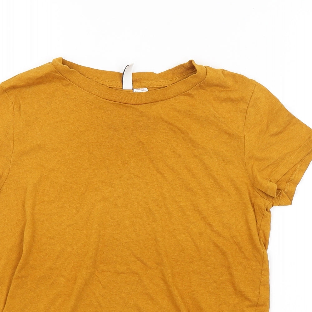 H&M Womens Brown   Basic T-Shirt Size S