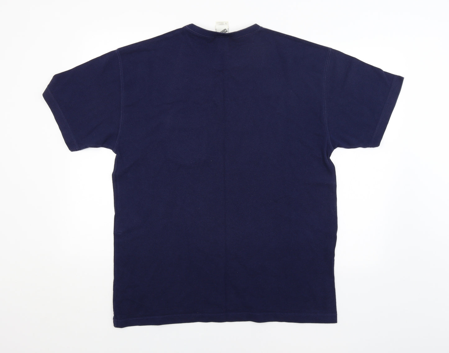 Preworn Mens Blue    Polo Size L  - Bugs Bunny Looney Tunes