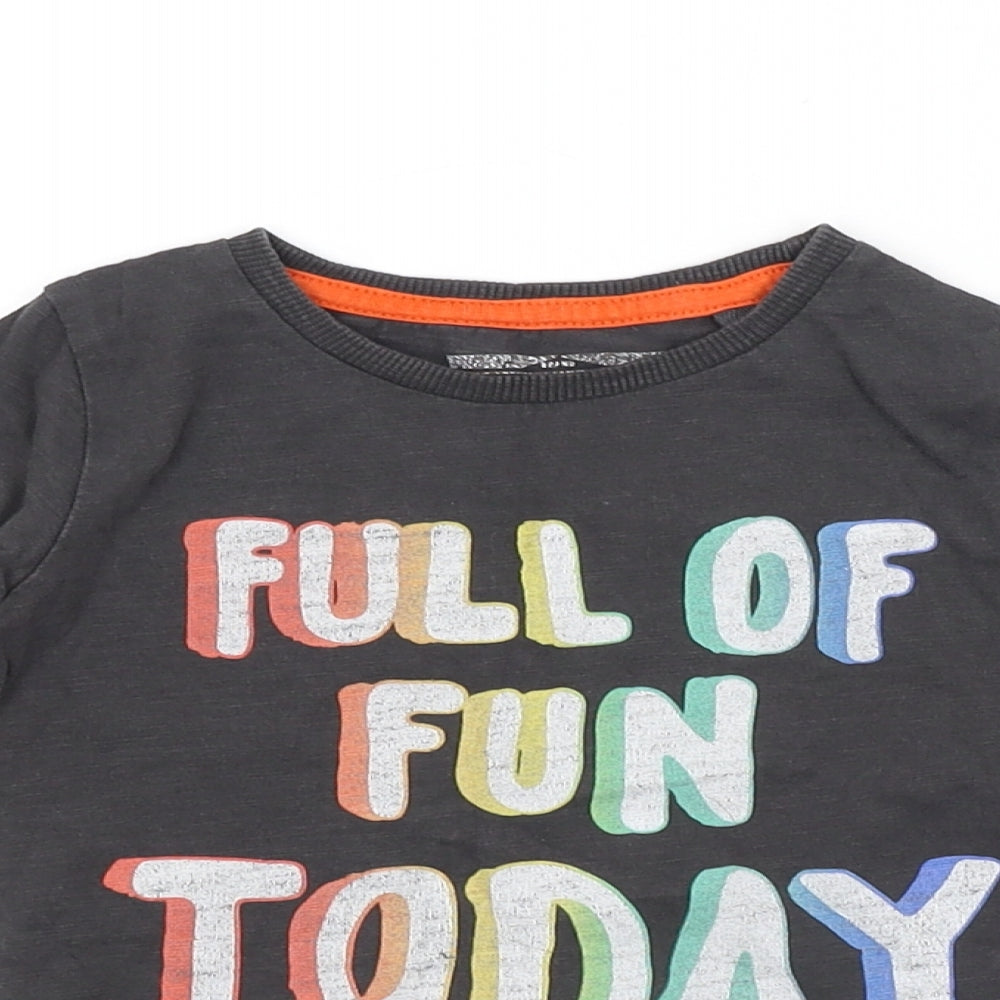 NEXT Baby Grey   Basic T-Shirt Size 12-18 Months  - FUN
