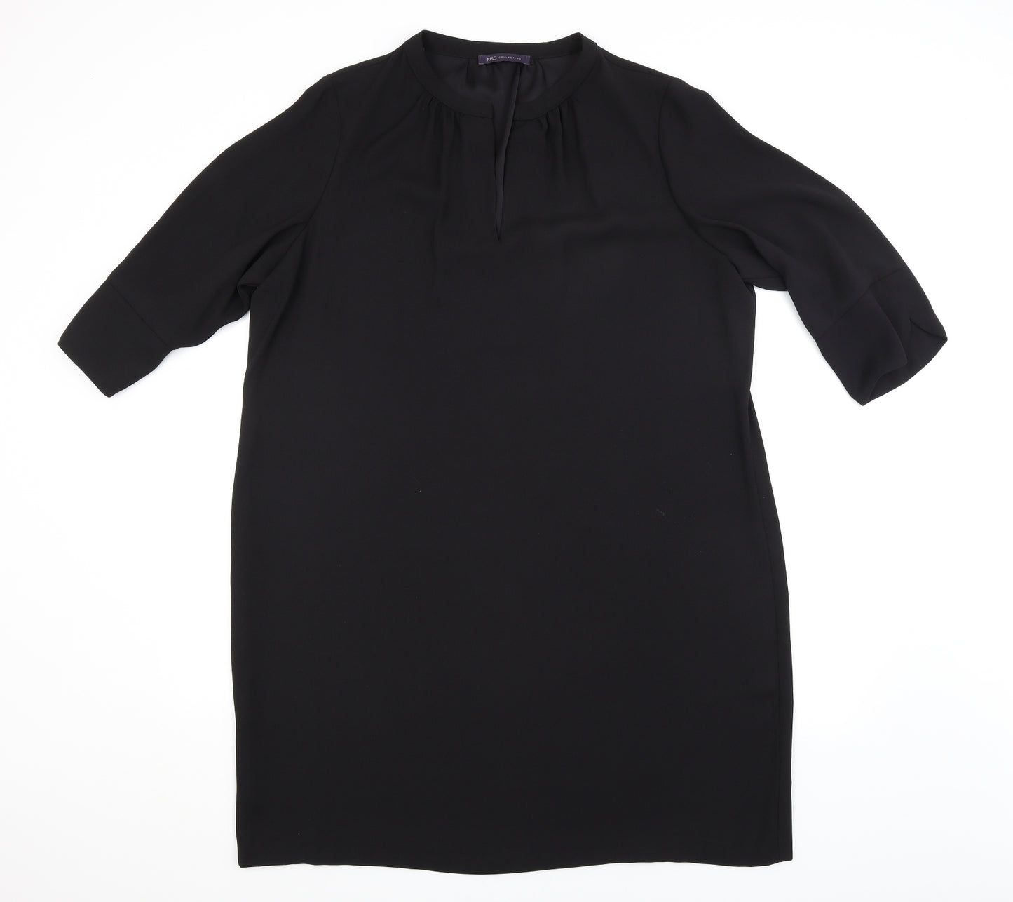 M&S Womens Black   Basic Blouse Size 20