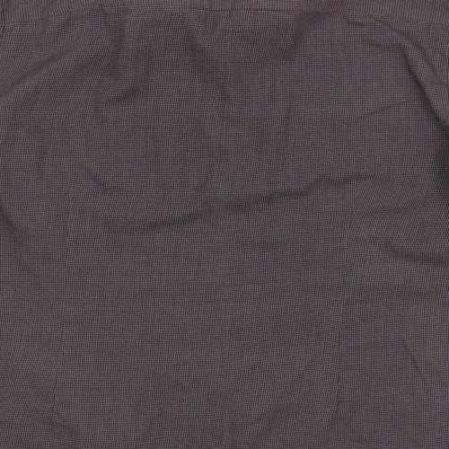 Red Herring Mens Purple Check   Button-Up Size L