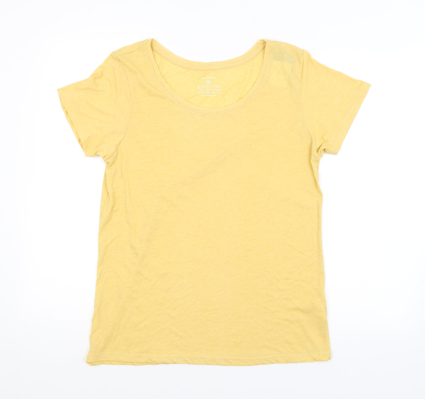 Primark Womens Yellow   Basic T-Shirt Size 12