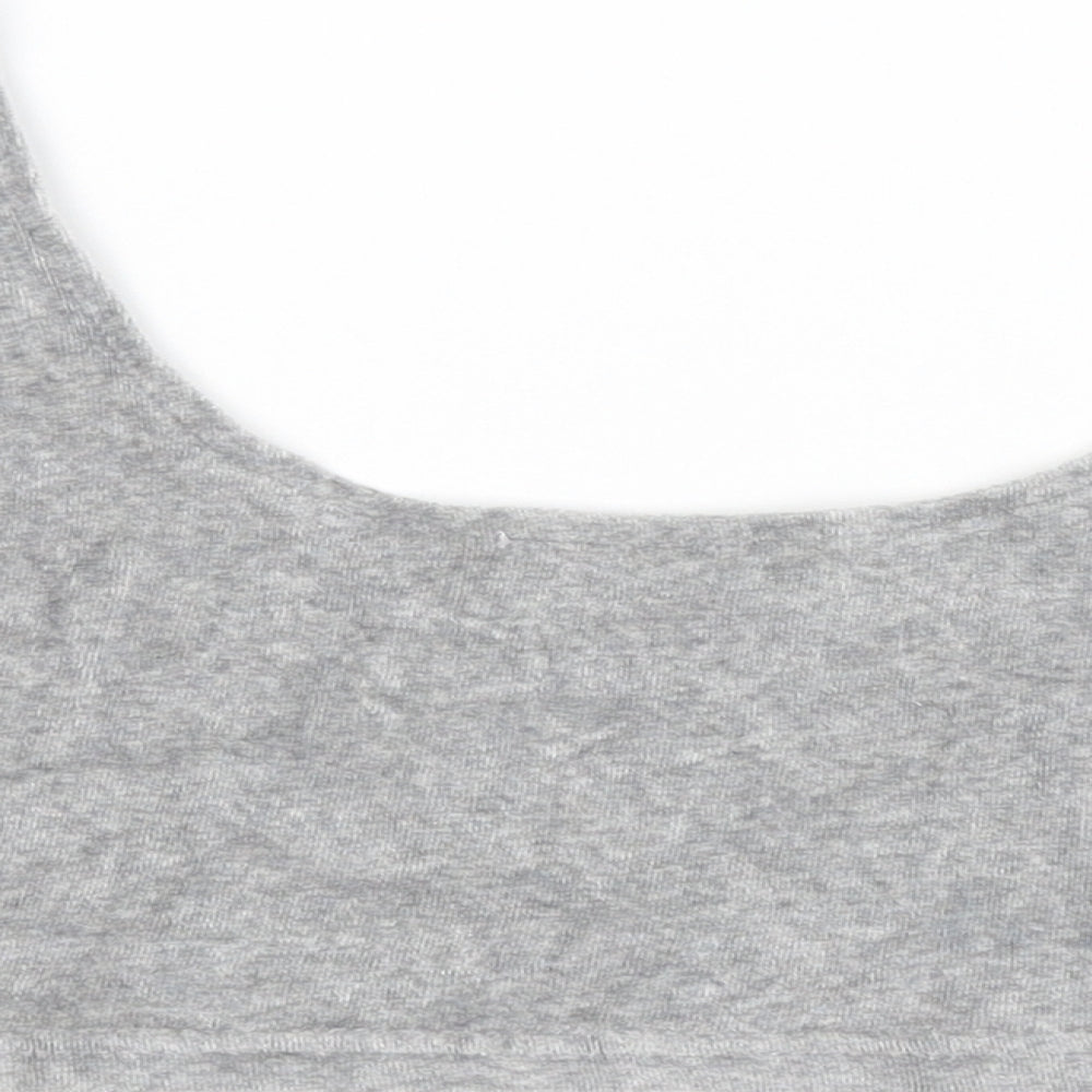 Missguided Womens Grey   Cropped Tank Size 10