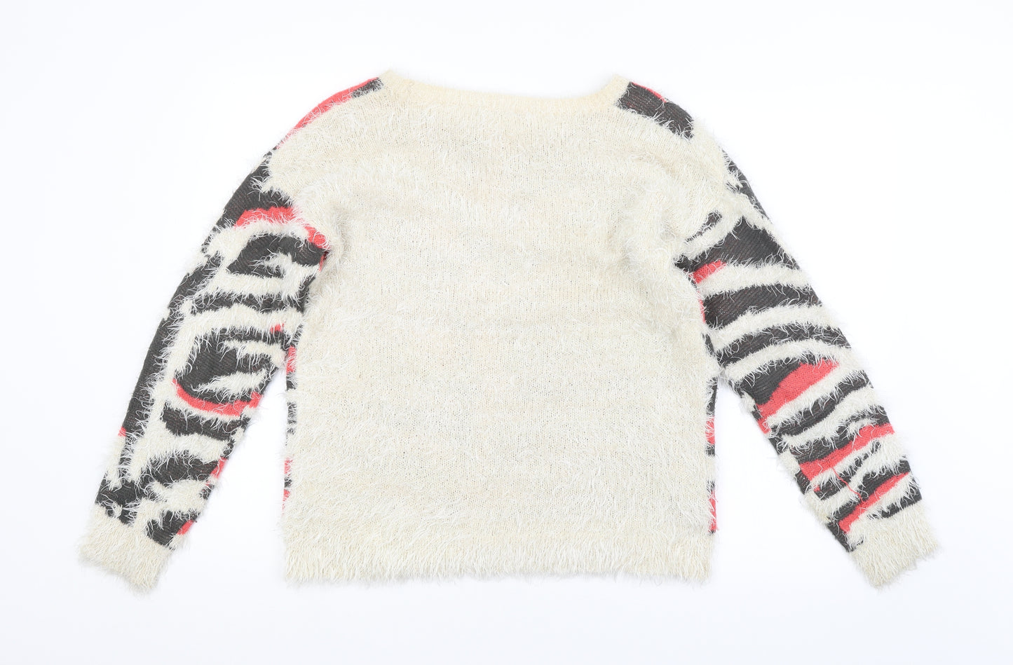 TU Womens Multicoloured Animal Print  Pullover Jumper Size 12