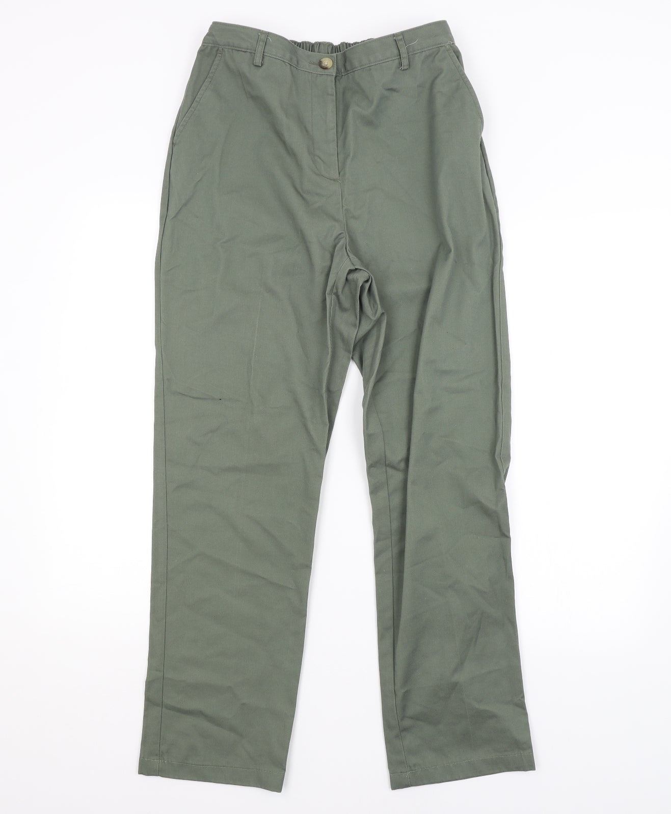 LAND'S END Womens Green   Trousers  Size 10 L28 in