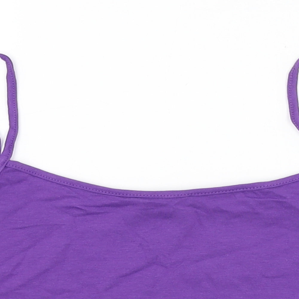 SheIn Womens Purple   Cropped Tank Size L