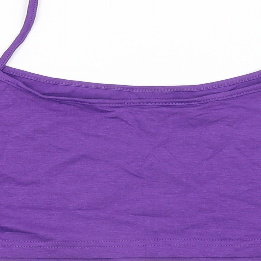 SheIn Womens Purple   Cropped Tank Size L