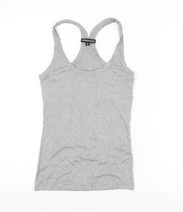 Warehouse Womens Silver   Basic Tank Size 10