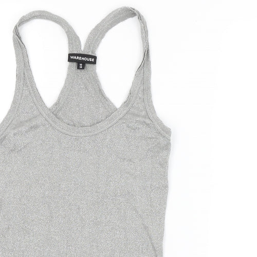 Warehouse Womens Silver   Basic Tank Size 10
