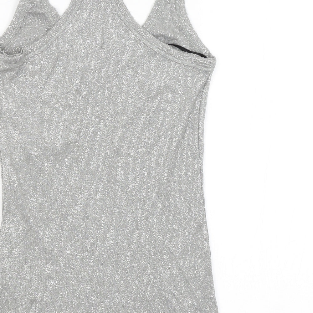 Warehouse Womens Silver   Basic Tank Size 10