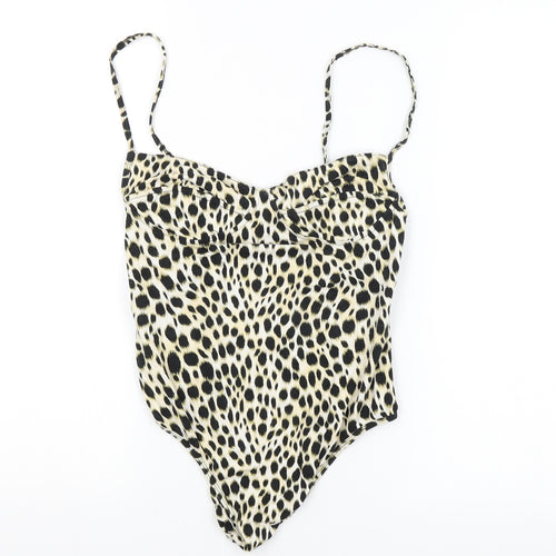 Motel Womens Multicoloured Animal Print  Unitard One-Piece Size S
