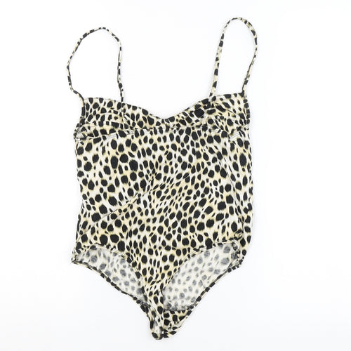 Motel Womens Multicoloured Animal Print  Unitard One-Piece Size S