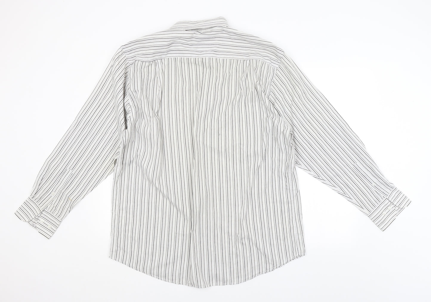 Taylor & Wright Mens White Spotted   Dress Shirt Size 16.5