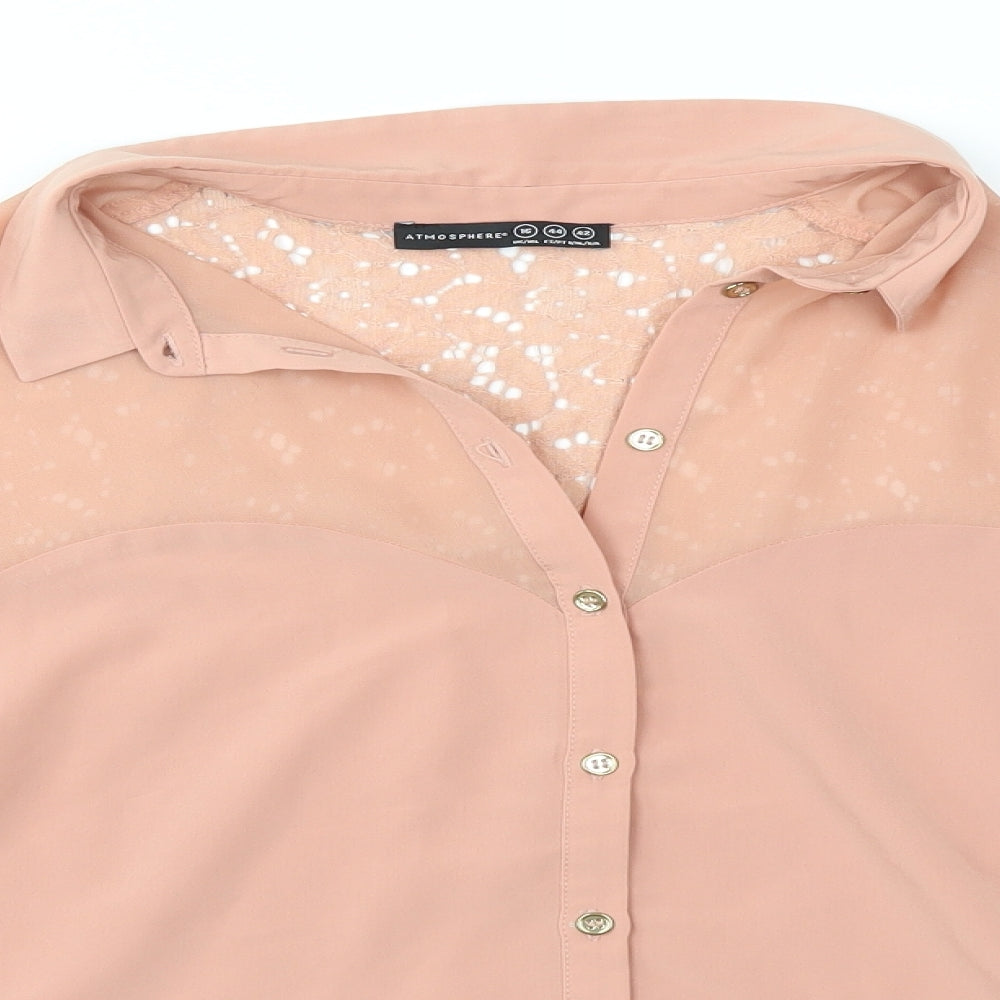 Primark Womens Pink  Lace Basic Blouse Size 16