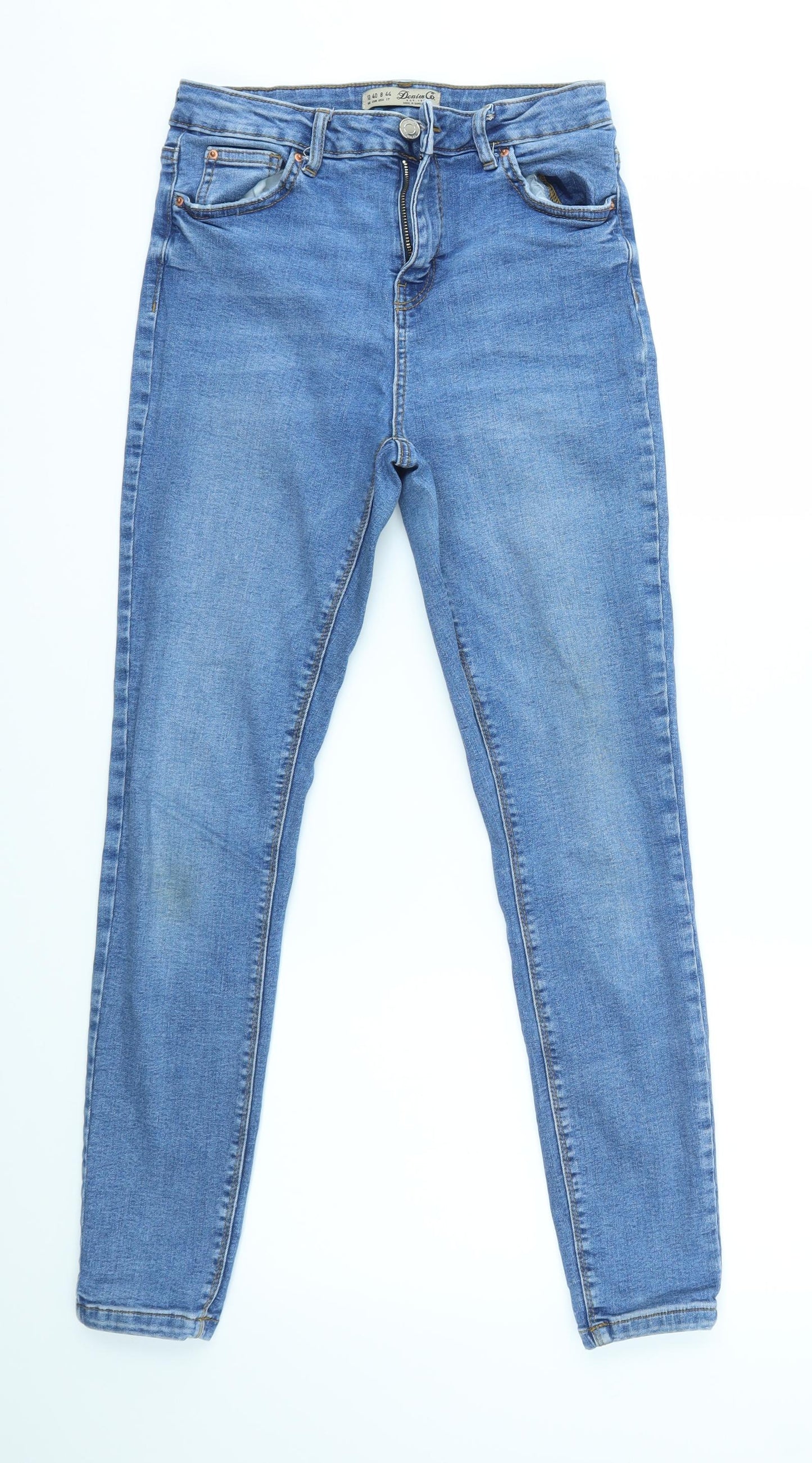 Primark Womens Blue   Skinny Jeans Size 12 L27 in