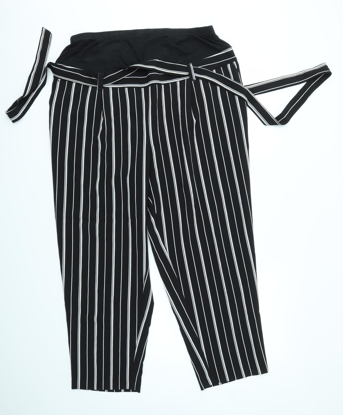 New Look Womens Multicoloured Striped  Dress Pants Trousers Size 16 L25 in