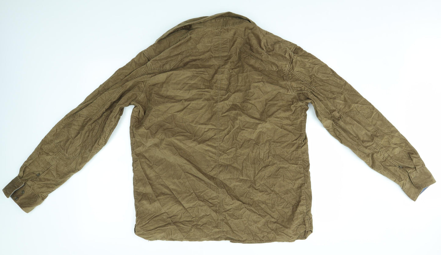 G Star Raw Mens Brown    Button-Up Size XL