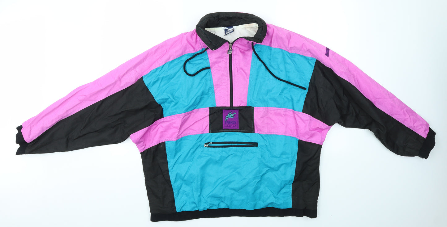 GOLDEN CUP Womens Multicoloured   Jacket Coat Size M  - 90S RAVE