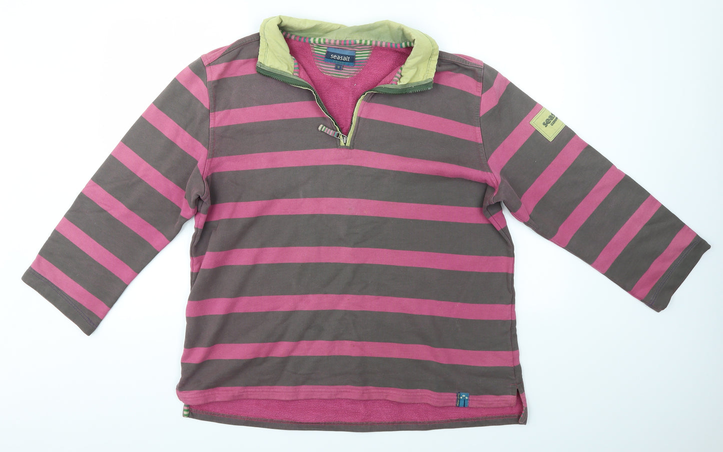 Seasalt Womens Multicoloured Striped  Pullover Jumper Size 18