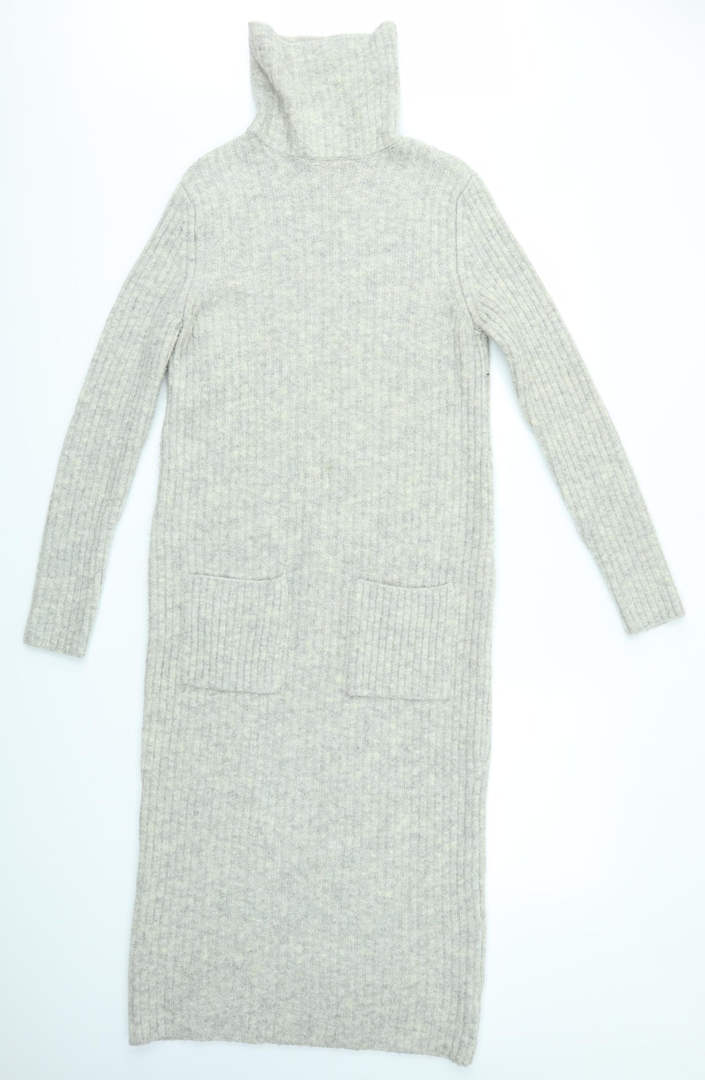 M&S Womens Grey   Jumper Dress  Size 12