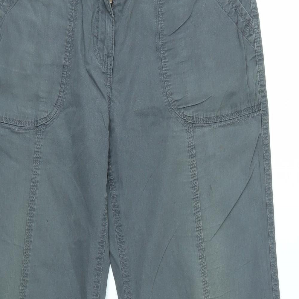 M&S Womens Grey   Trousers  Size 10 L29 in
