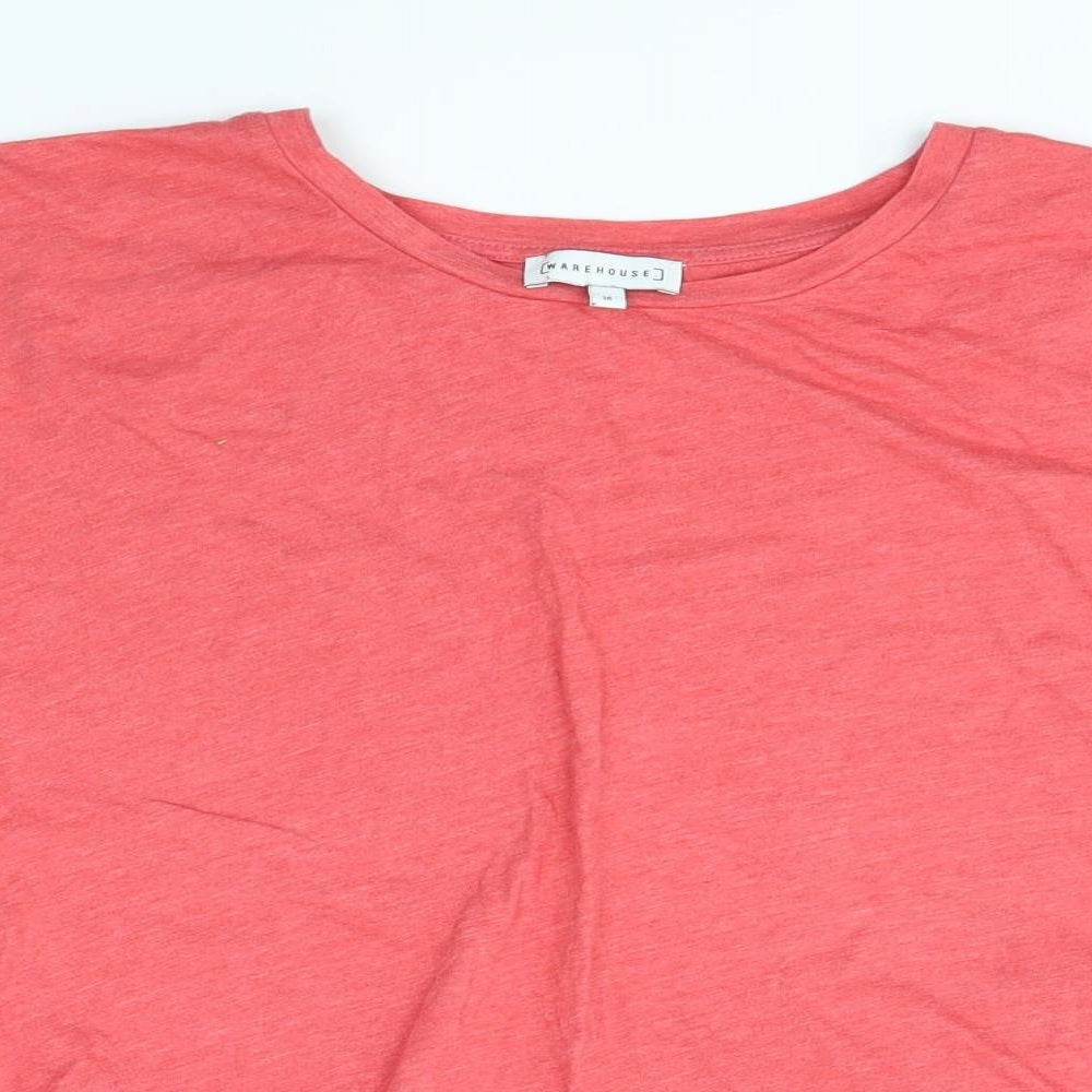 Warehouse Womens Orange   Basic T-Shirt Size 16