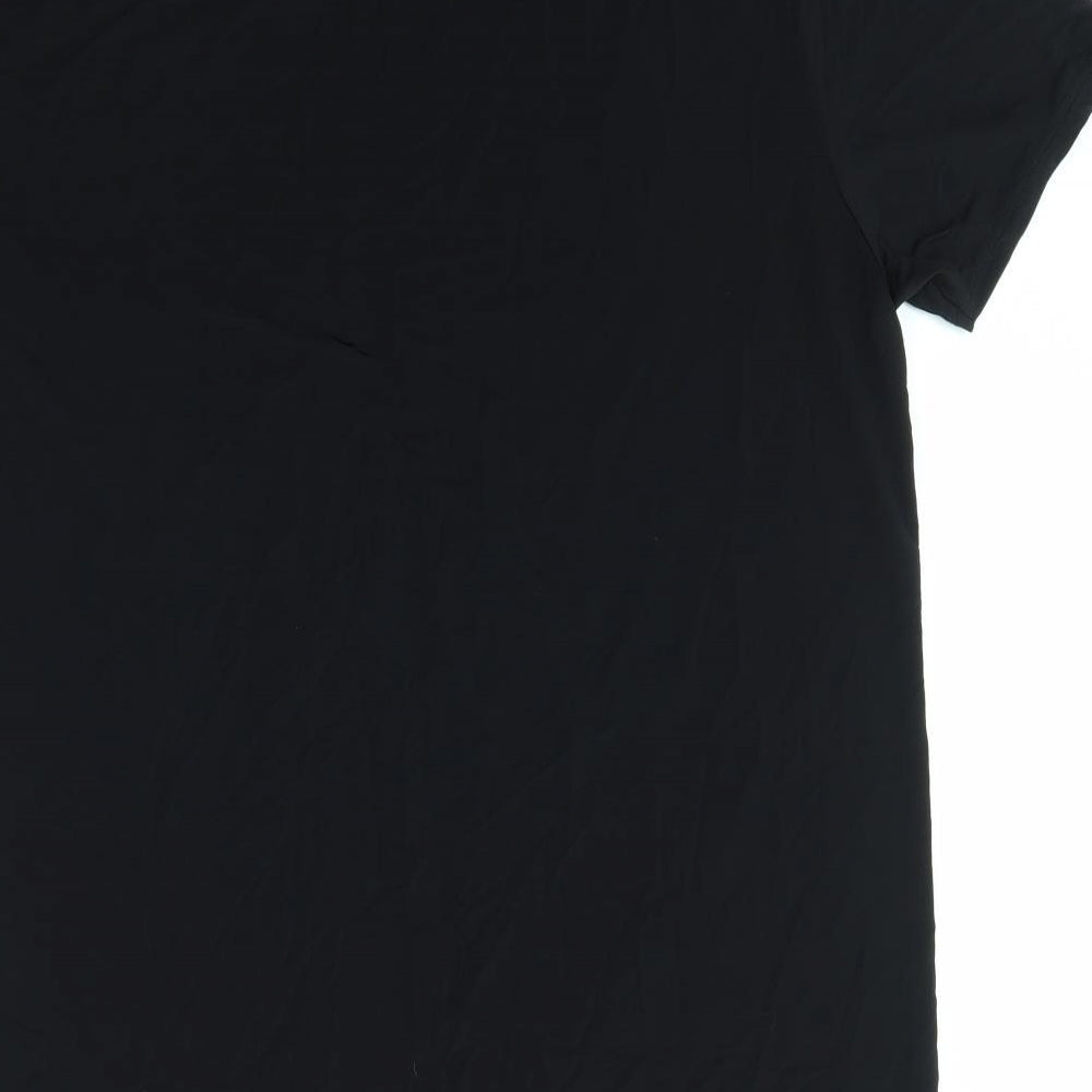 M&S Womens Black   Basic T-Shirt Size L  - MW