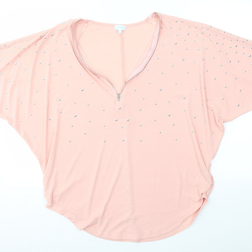 BLUE VANILLA Womens Pink   Pullover Jumper Size S