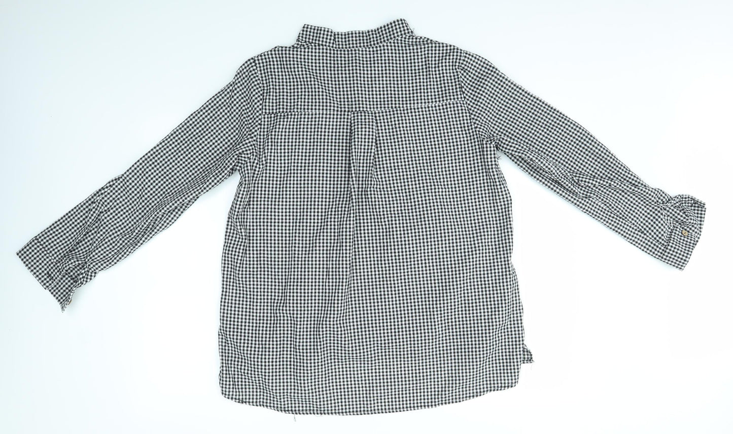 Zanzea Womens Multicoloured Check  Basic Blouse Size XL