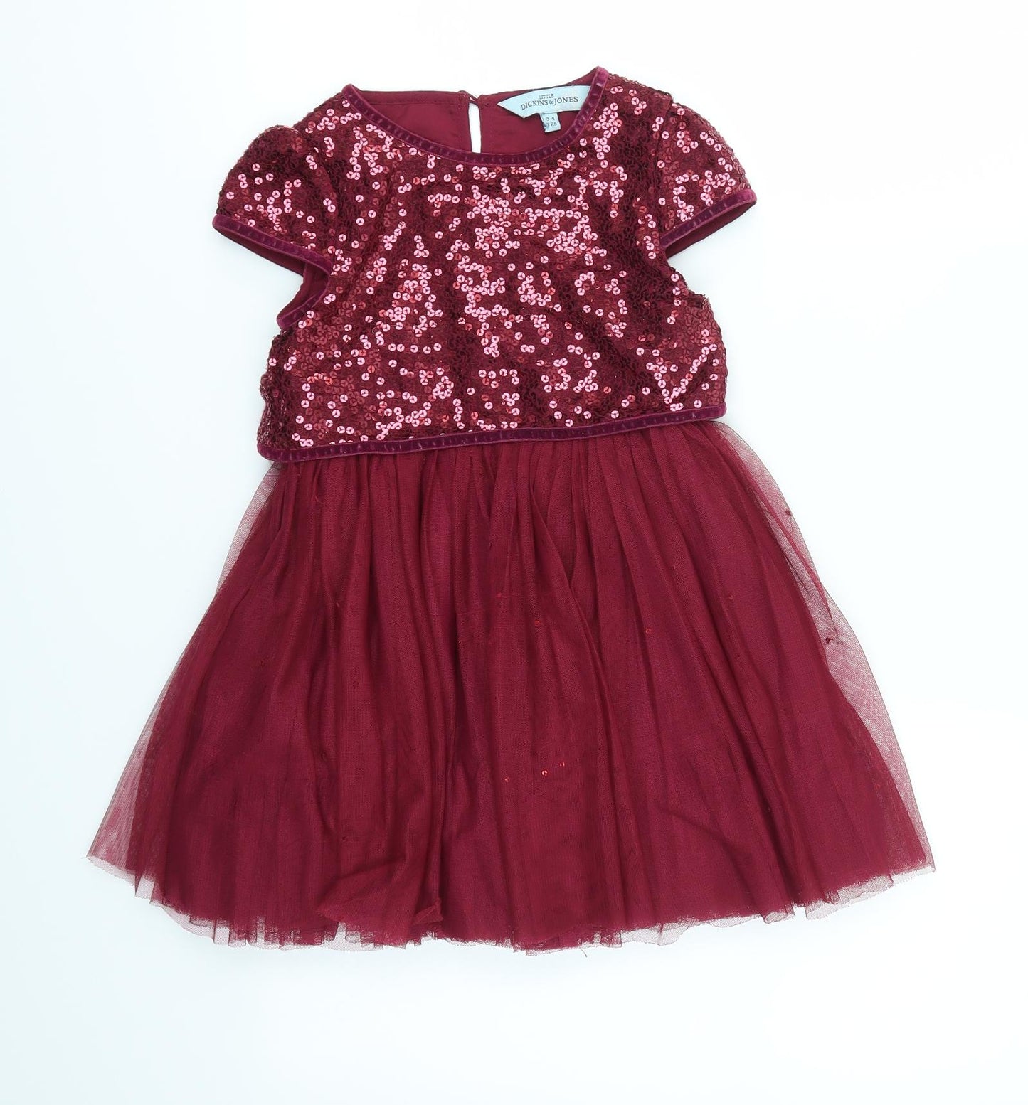 Little Dickins and Jones Girls Pink   A-Line  Size 3-4 Years