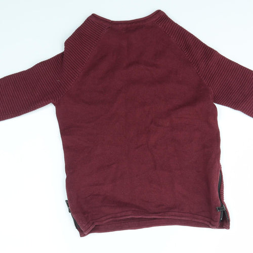 Primark Girls Purple   Pullover Jumper Size 6-7 Years