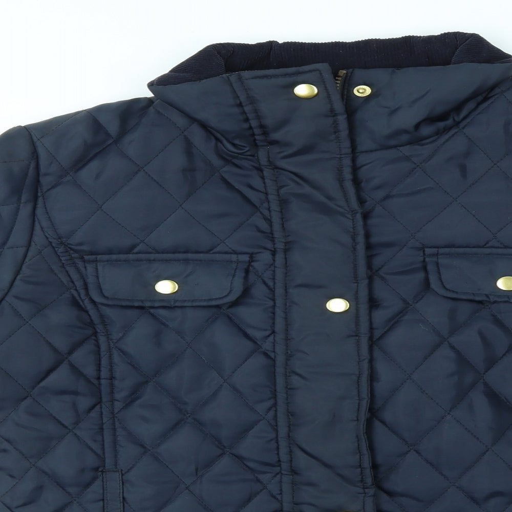 JESS Womens Blue   Overcoat Coat Size 12