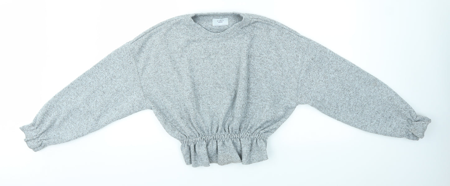Zara Womens Grey   Pullover Jumper Size M  - Trafaluc Collection