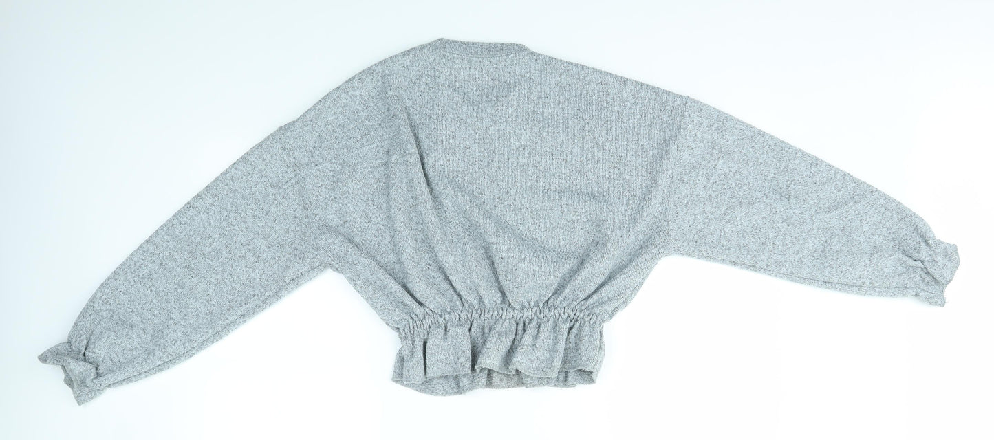 Zara Womens Grey   Pullover Jumper Size M  - Trafaluc Collection