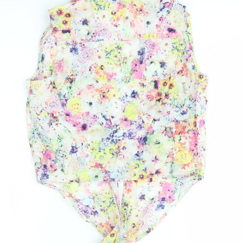 H&M Girls Multicoloured Floral  Basic Blouse Size 12-13 Years